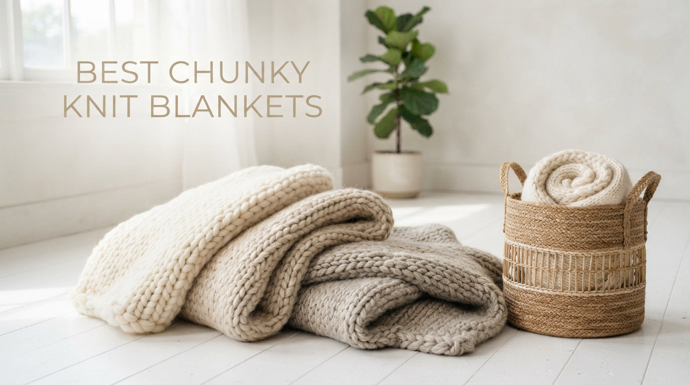 best chunky knit blankets