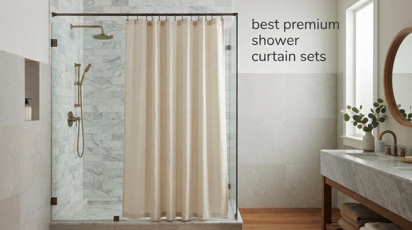 best premium shower curtain sets