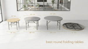 best round folding tables
