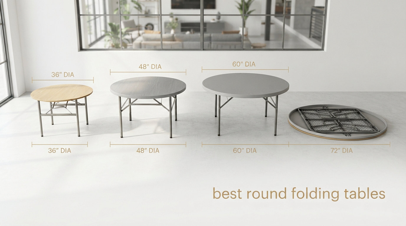 best round folding tables