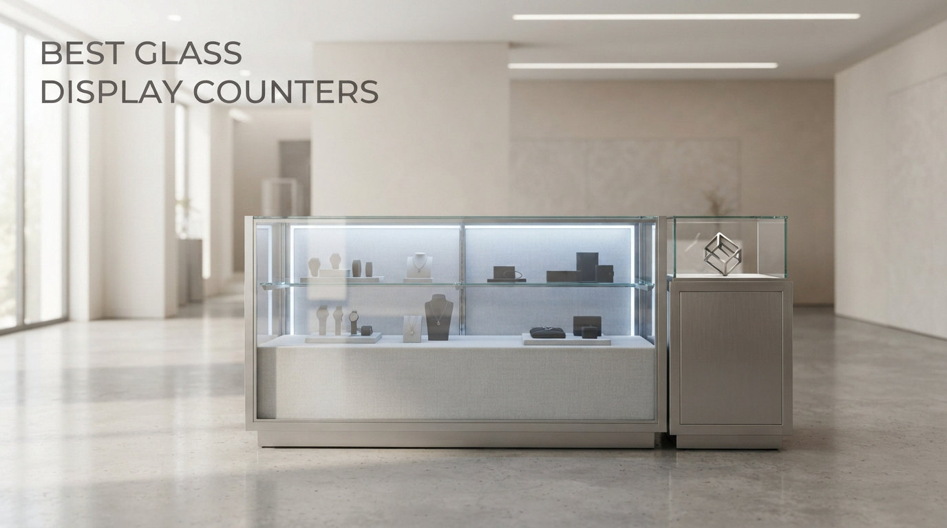 best glass display counters