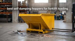 best self dumping hoppers for forklift loading