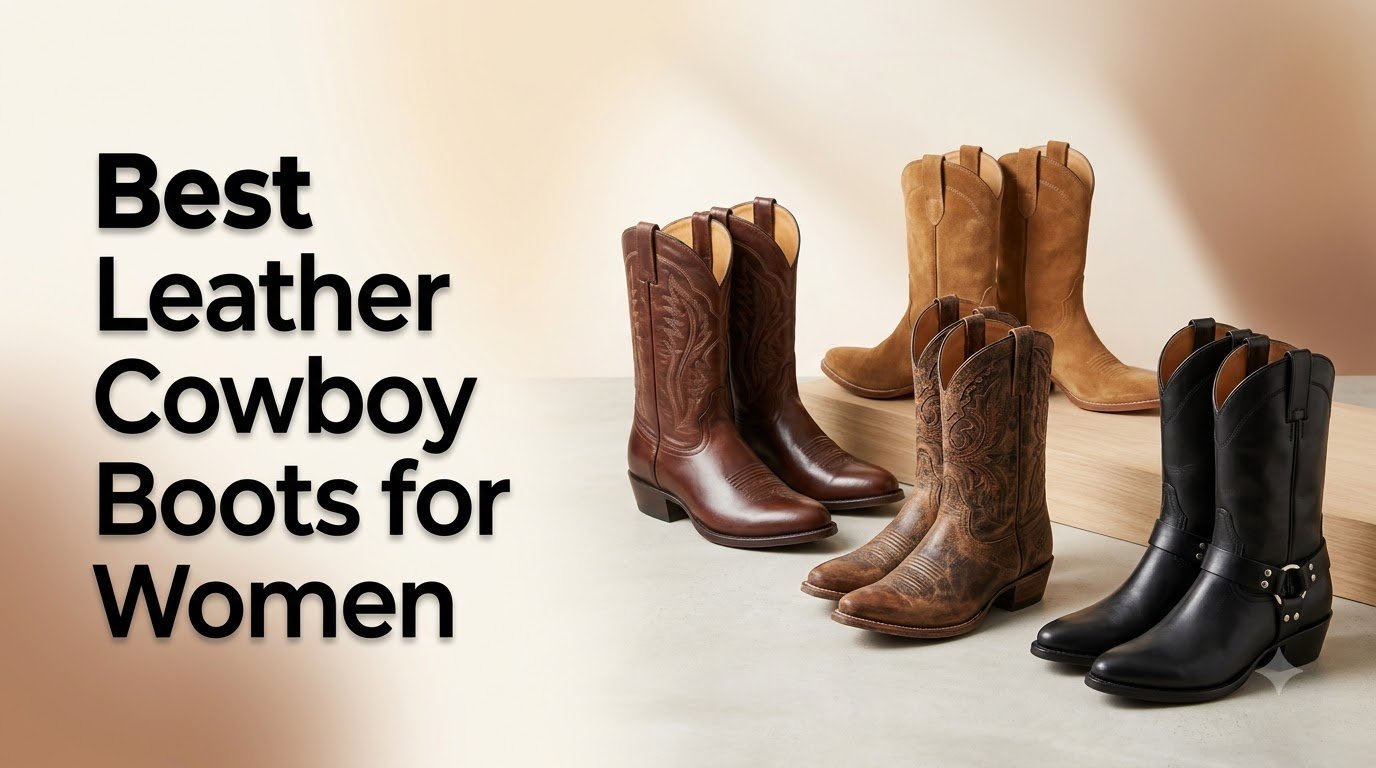 best leather cowboy boots for women