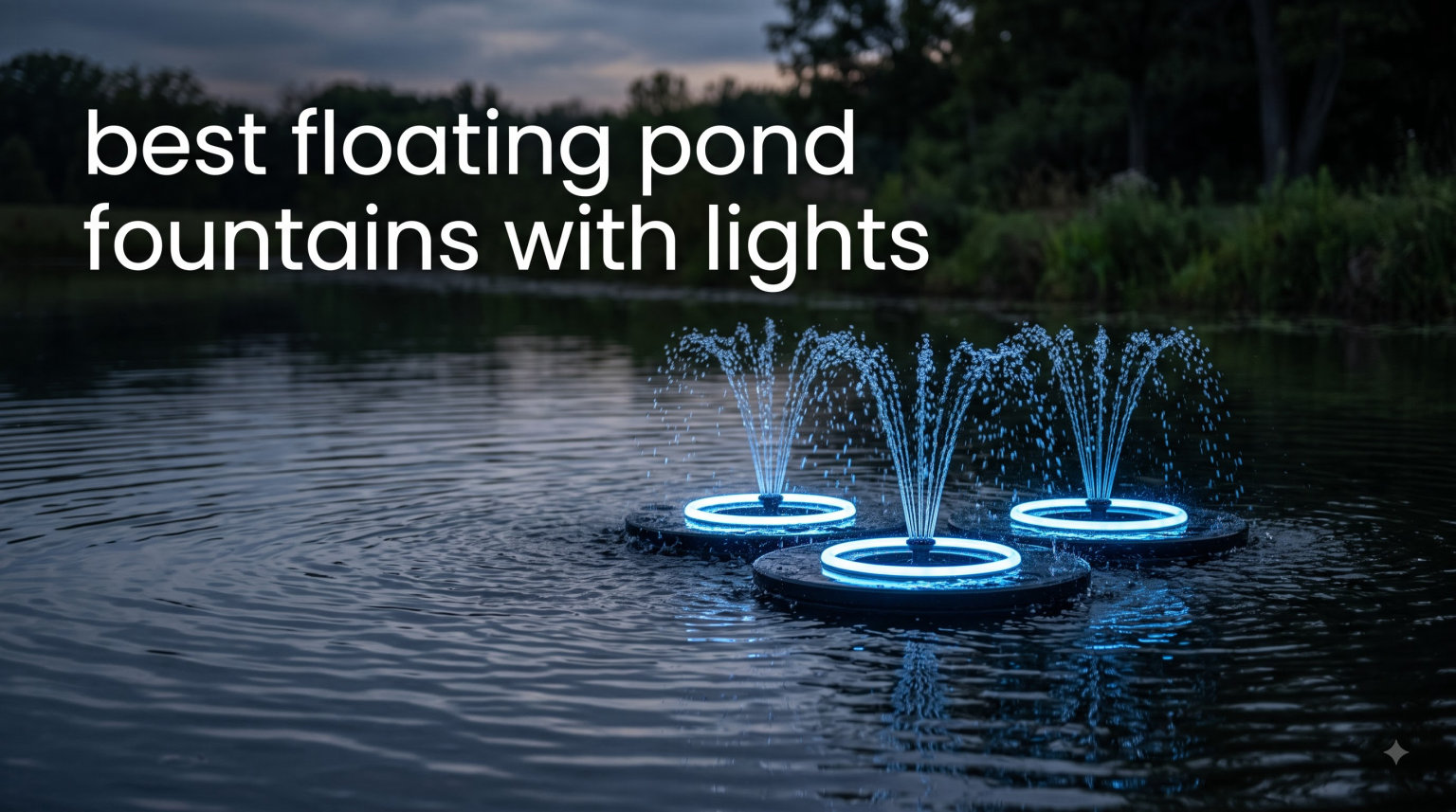 best floating pond fountains with lights