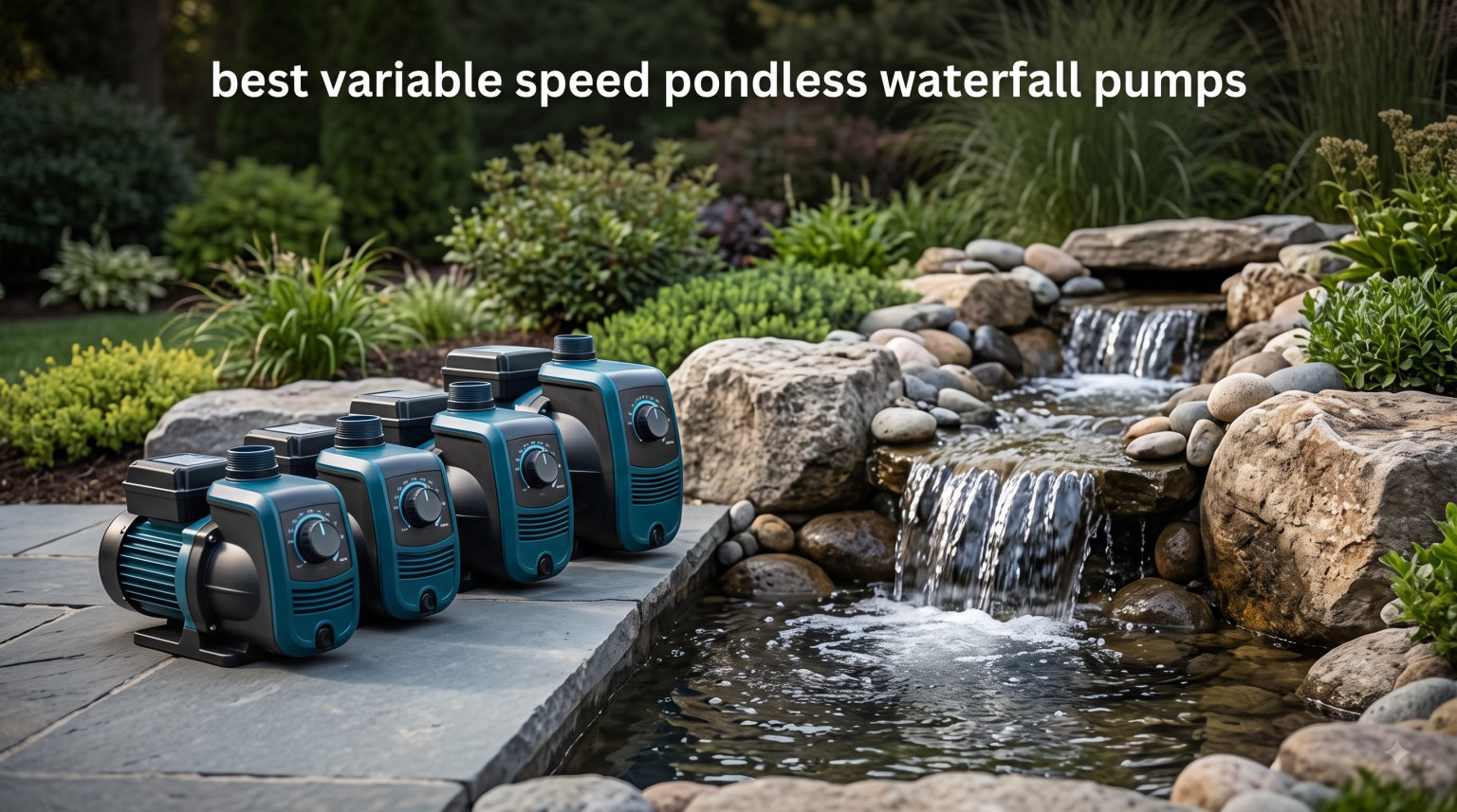 best variable speed pondless waterfall pumps