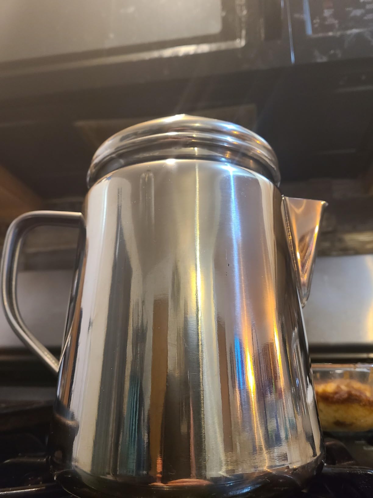 Coleman Stainless Steel Coffee Percolator, 12-Cup Capacity Durable Outdoor Coffee Maker for Camping, Backpacking, RV, Stovetop, Campfire, & More, No Filters Needed customer photo 2