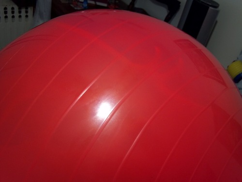 GoFit Professional Stability Ball 75cm Anti-Burst Exercise Ball for Core Strengthening, Balance Training, Yoga, Pilates & Physical Therapy, Non-Slip Surface, Hand Pump Included customer photo 2