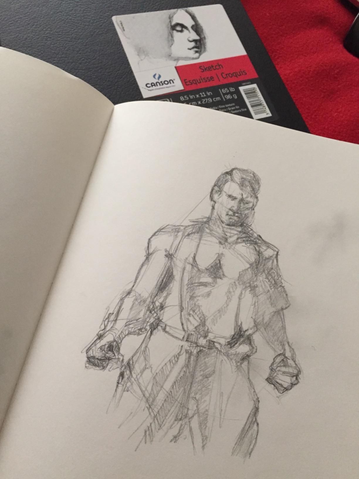 Canson Artist Series Sketchbook, Hardbound Journal, 11x14 inches, 184 Pages (65lb/96g) - Artist Paper for Adults and Students - Graphite, Charcoal, Pencil, Colored Pencil customer photo 2