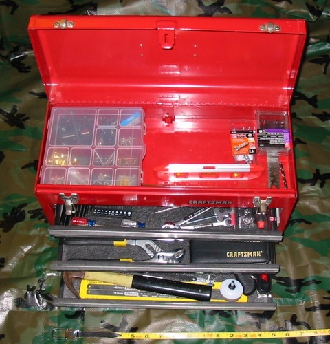 Craftsman 3-Drawer Metal Portable Chest Toolbox Red customer photo 2