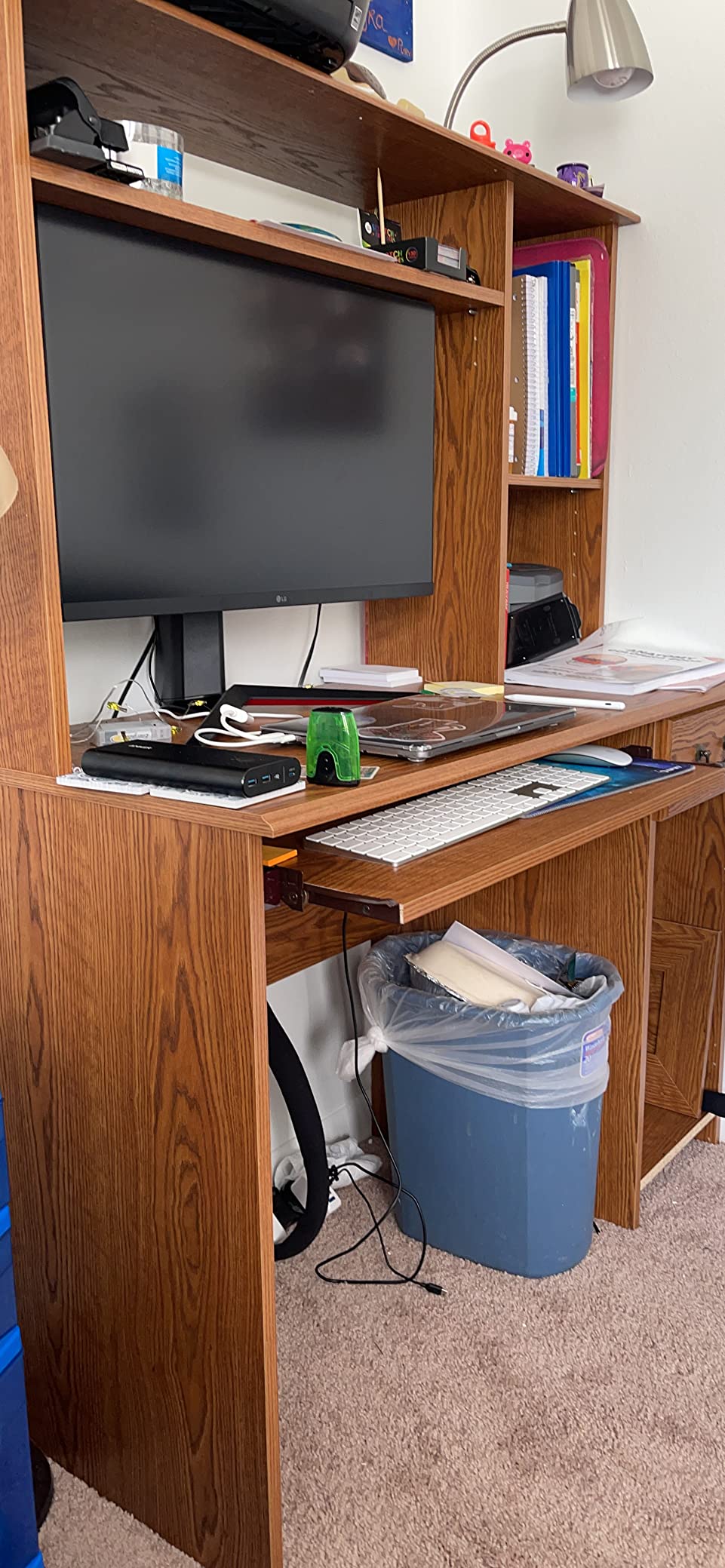 Sauder Orchard Hills Computer Desk, Carolina Oak finish customer photo 1