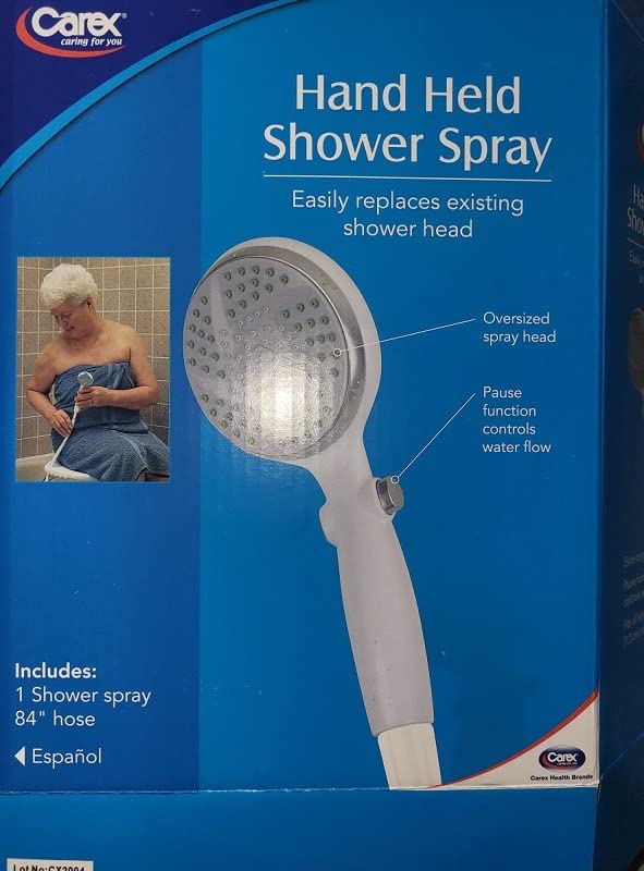 Carex Handheld Shower Head with Extra Long 84