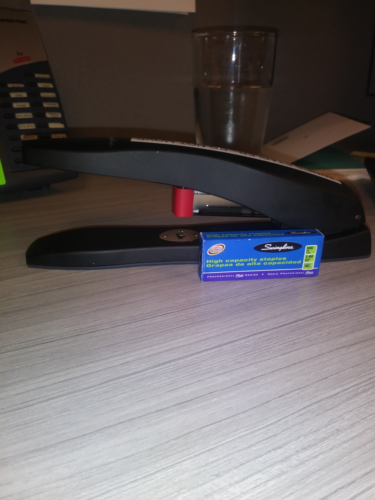 Swingline Stapler, 70 Sheet Capacity, Optima 70, Jam Free, Reduced Effort, Soft Grip, Metal, Silver/Black/Orange (87875) customer photo 1