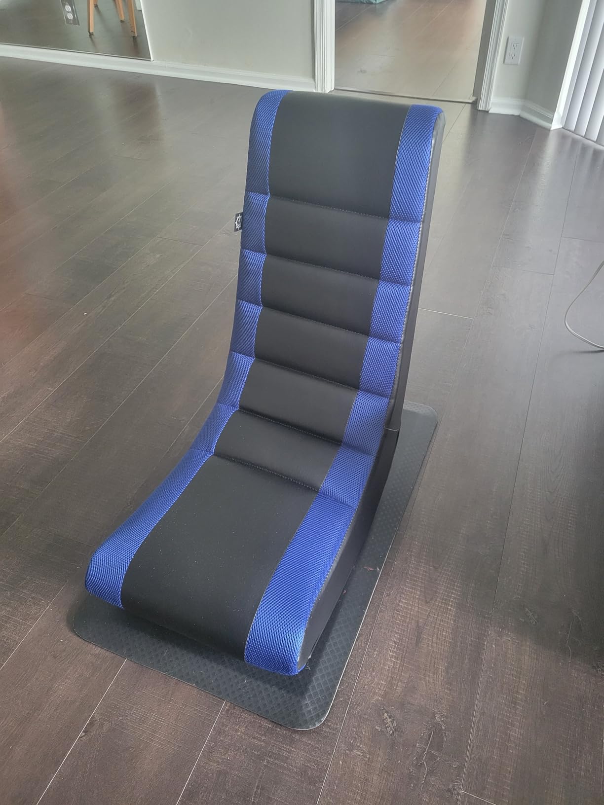 The Crew Furniture Classic Video Rocker Gaming Chair, for Kids and Teens, PU Faux Leather & Polyester Mesh, Black/Black customer photo 1