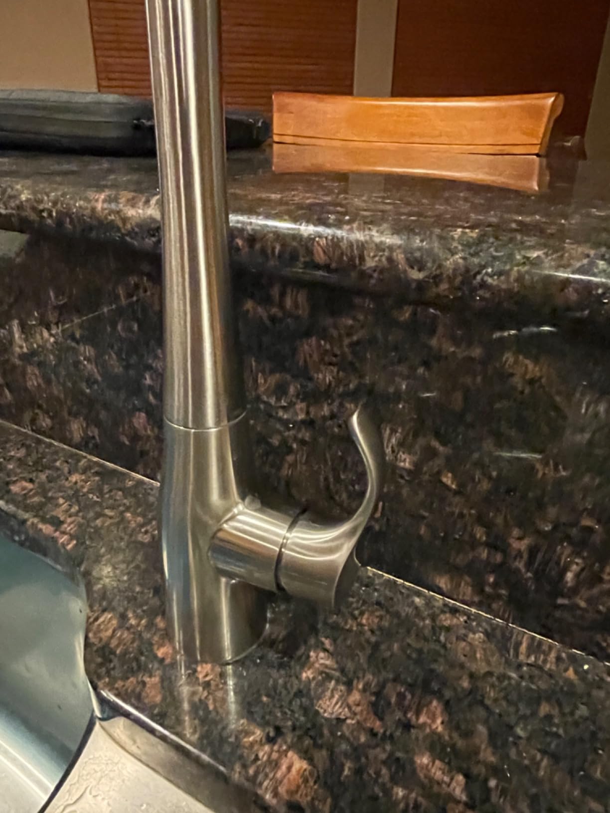 KOHLER 596-VS Simplice Kitchen Sink Faucets with Pull Down Sprayer, 3-Spray Design, Vibrant Stainless Kitchen Faucets, High Arch customer photo 1