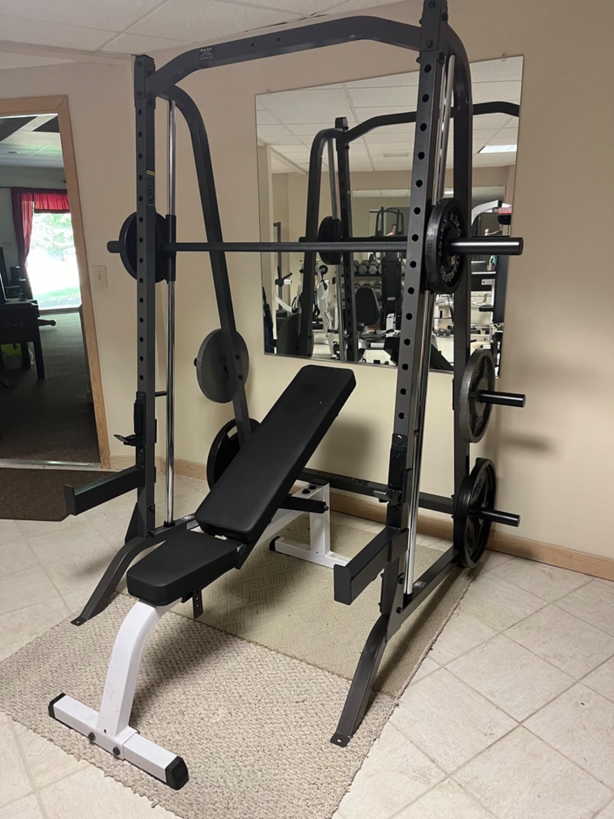 Body Solid Smith Machine Package - Strength Training Weight Cage Squat Rack System Ideal for Home and Commercial Gyms customer photo 1