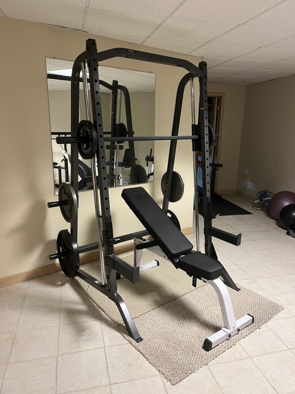 Body Solid Smith Machine Package - Strength Training Weight Cage Squat Rack System Ideal for Home and Commercial Gyms customer photo 2