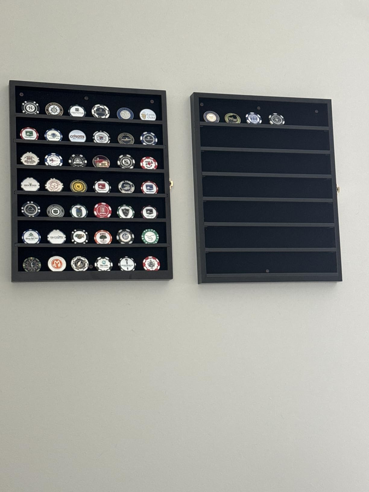 Military Challenge Coin Display Case Poker Chip Display Stand Rack Black Finish 98% UV Protection Compatible with Army Navy Air Force Marine Corps Honored Coins customer photo 2