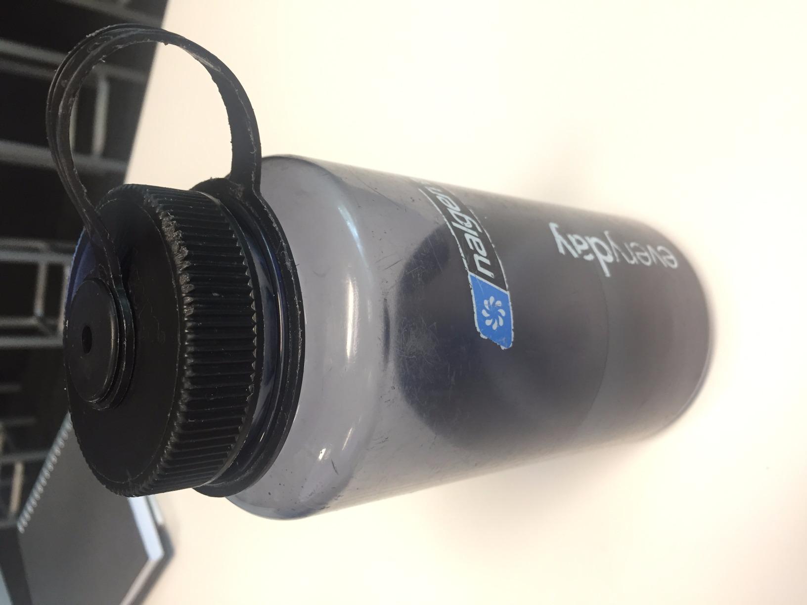Nalgene BPA Free Tritan Wide Mouth Water Bottle, 32 Oz, Gray with Black Lid customer photo 1