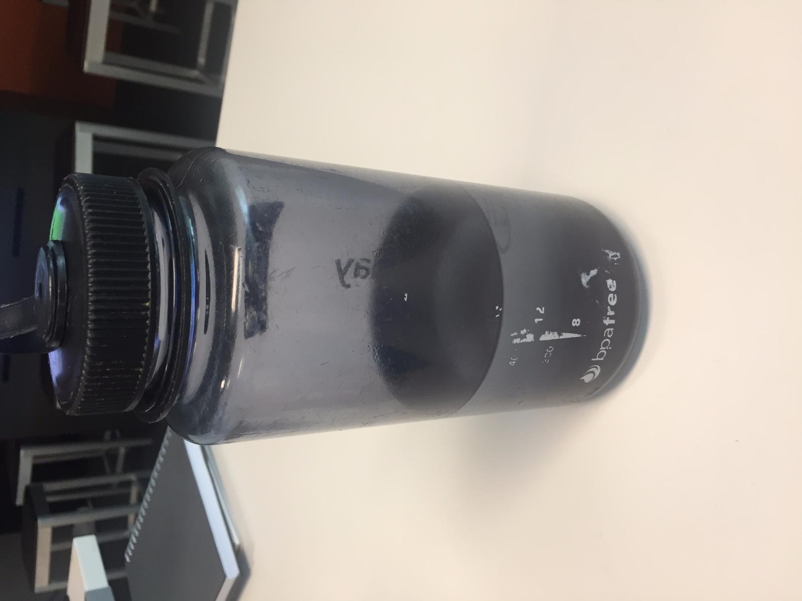 Nalgene BPA Free Tritan Wide Mouth Water Bottle, 32 Oz, Gray with Black Lid customer photo 2