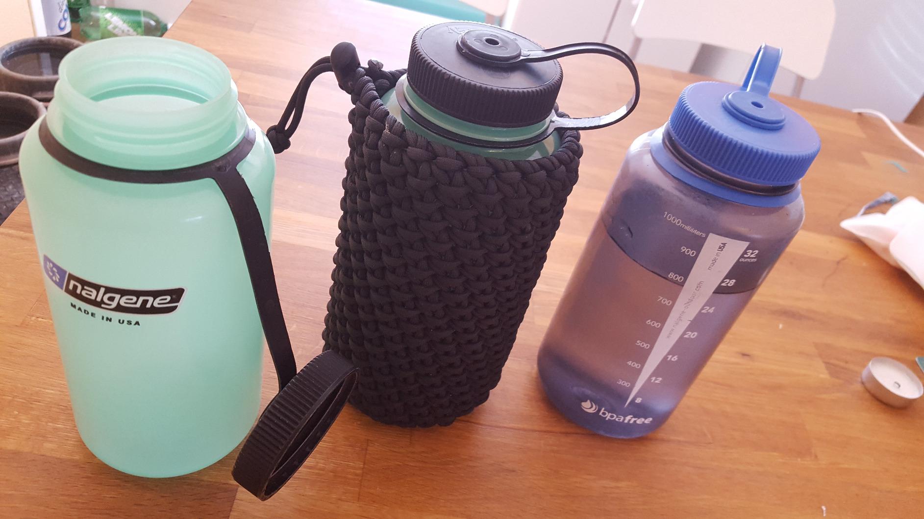 Nalgene Tritan Wide Mouth BPA-Free Water Bottle, Glows Green, 1 Quart, 32 oz customer photo 1