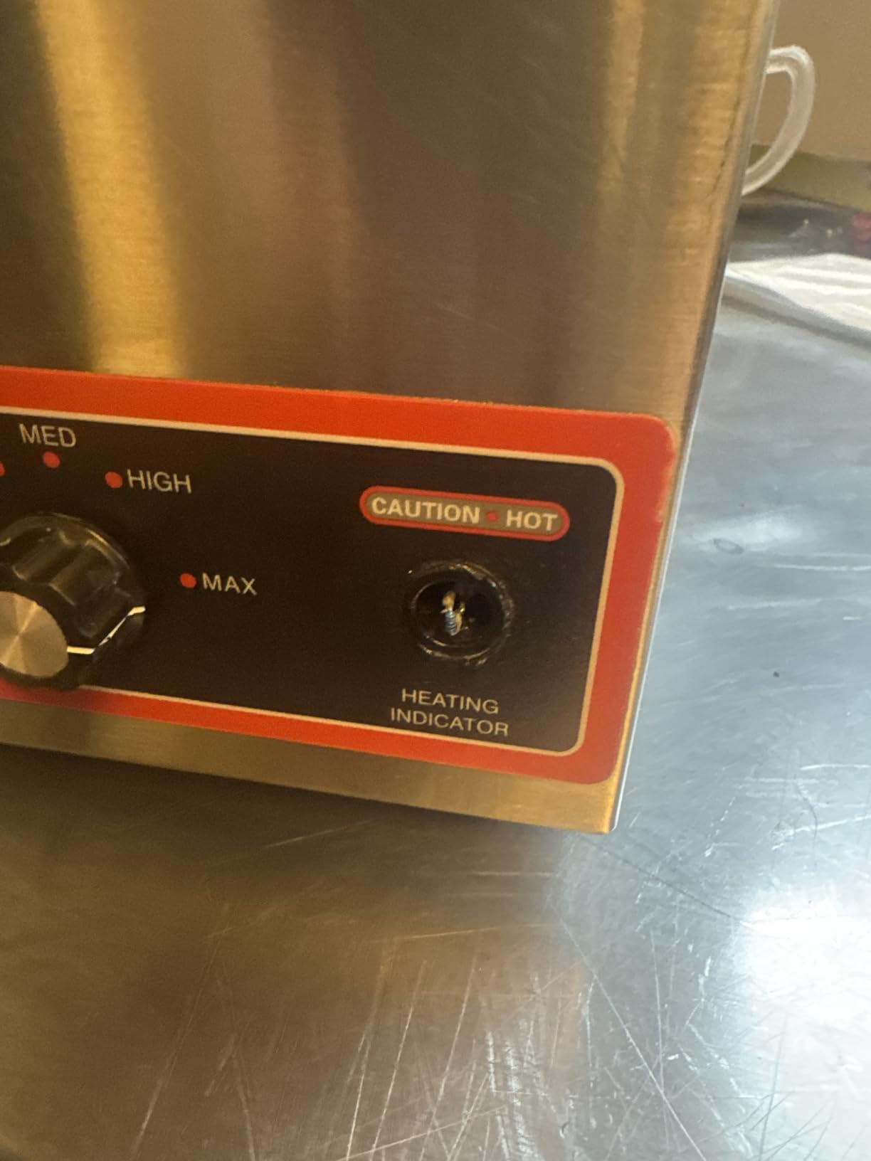 Winco FW-S500 Commercial Portable Steam Table Food Warmer 120V 1200W, Stainless Steel, Large customer photo 1