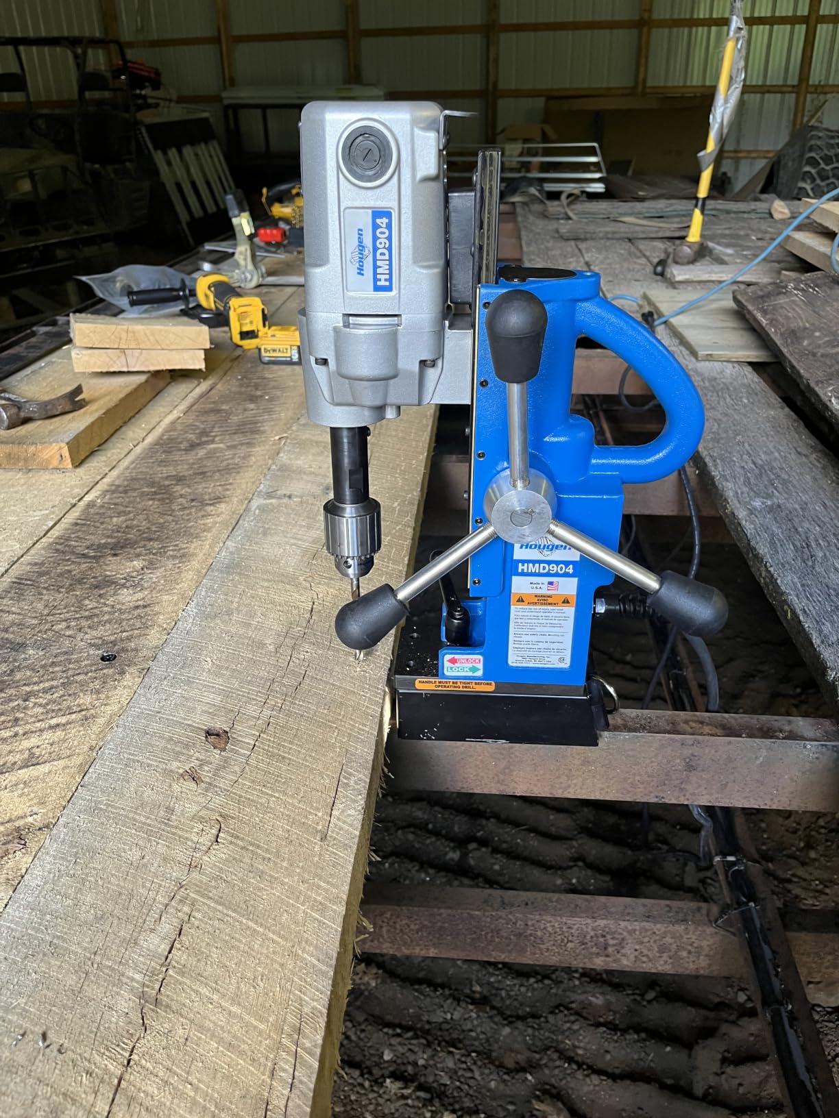 Hougen HMD904 115-Volt Magnetic Drill customer photo 1