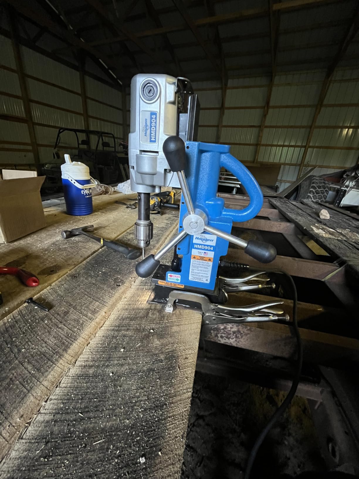 Hougen HMD904 115-Volt Magnetic Drill customer photo 2