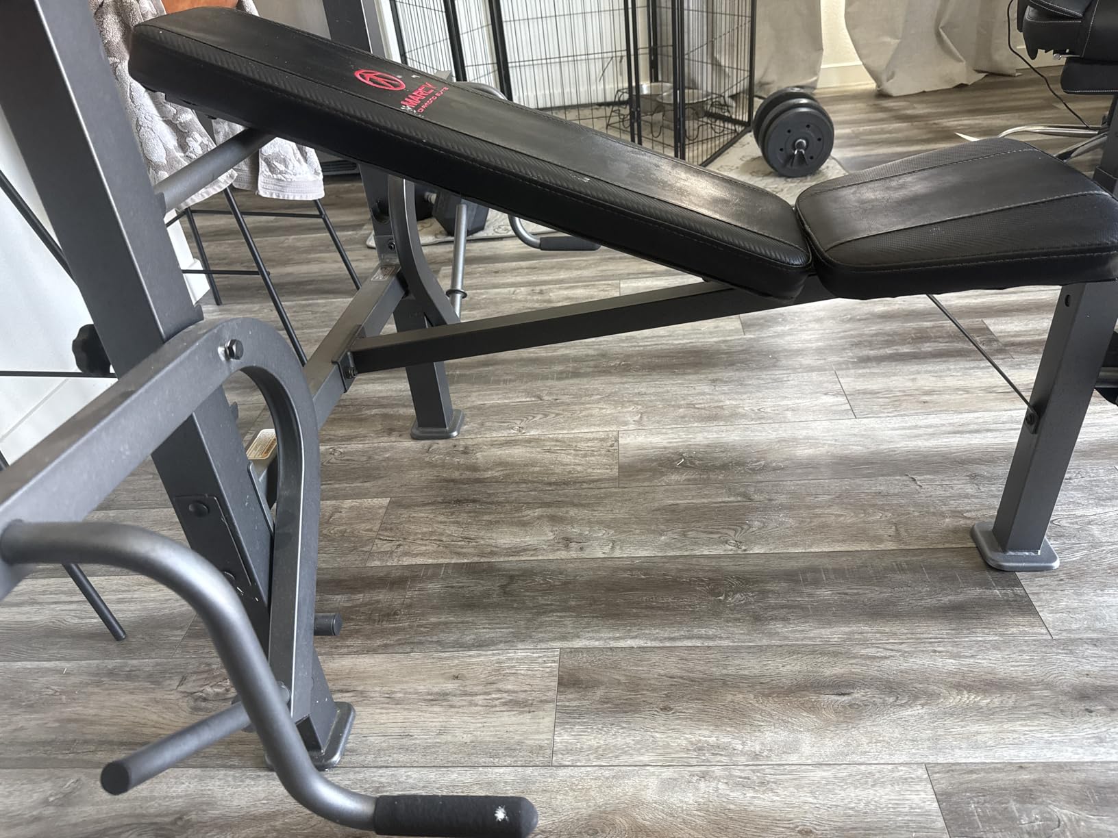 Marcy Standard Weight Bench Incline with Leg Developer and Butterfly Arms, Multifunctional Workout Equipment MD-389 customer photo 2