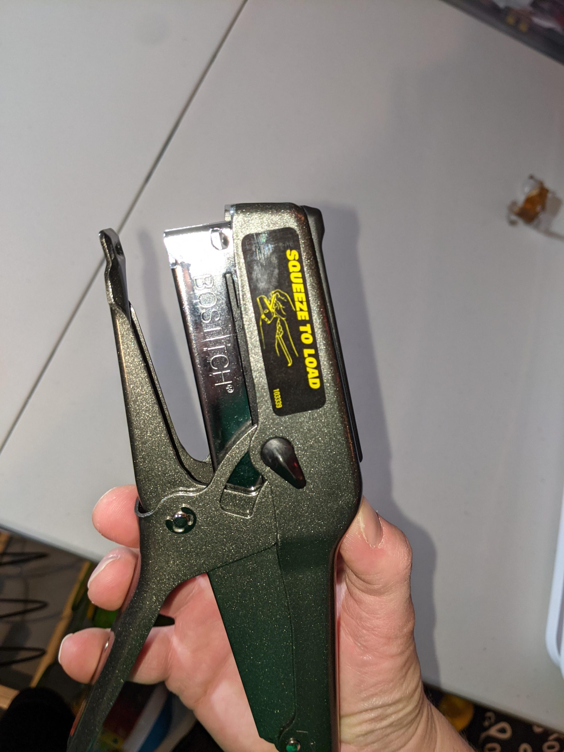 Bostitch Office B8 Heavy Duty All Metal 45 Sheet Plier Stapler, 210 Stapler Capacity, Full-Strip, Charcoal customer photo 2