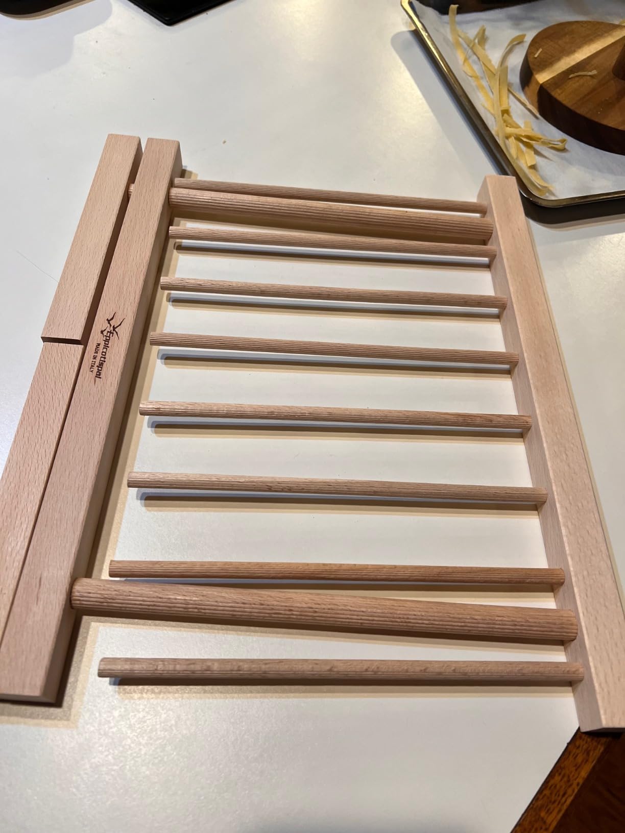 Eppicotispai EP 102 Natural Beechwood Collapsable Pasta Drying Rack customer photo 2