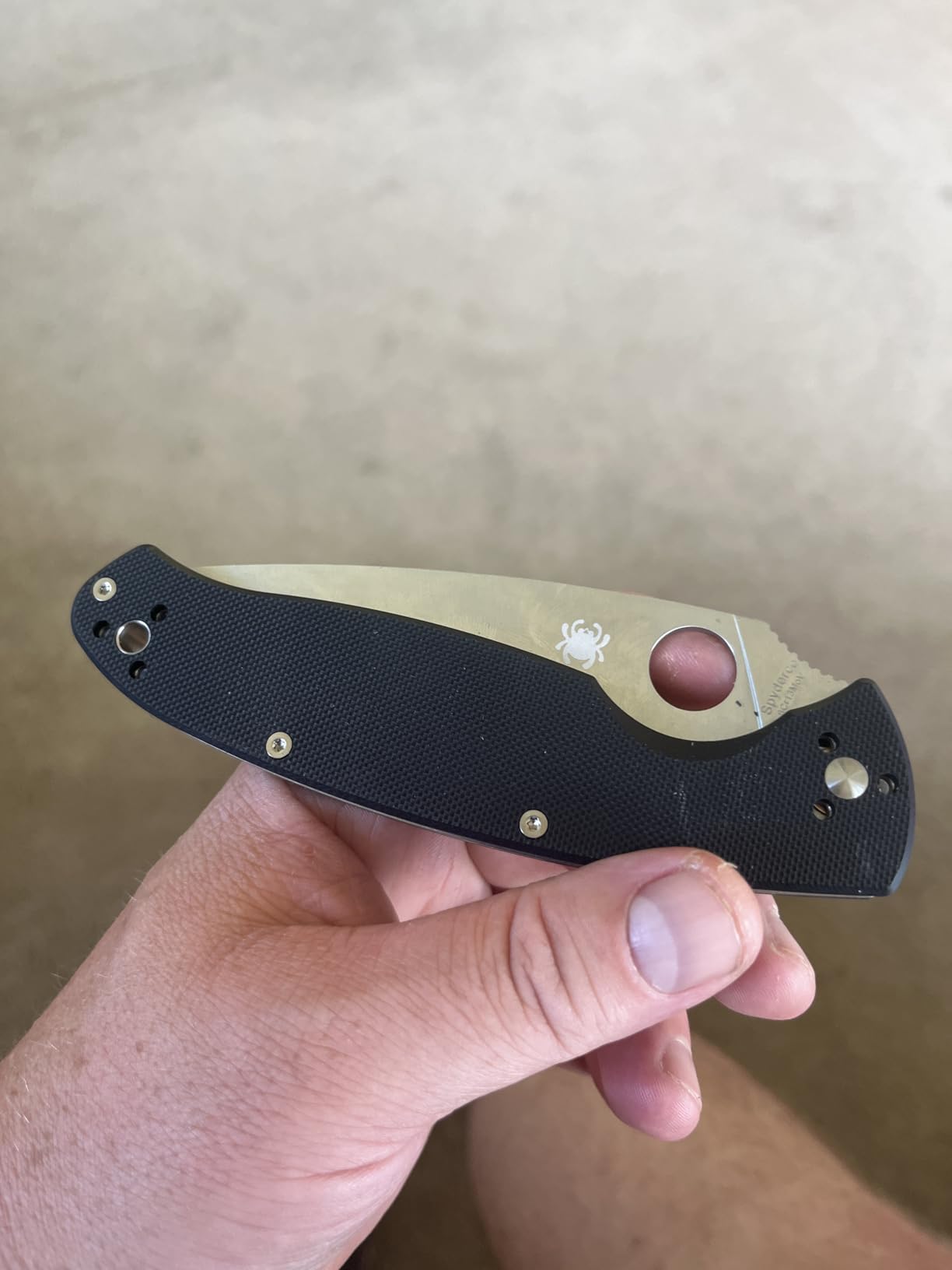 Spyderco Resilience Folding Pocket Knife, PlainEdge | 9.41