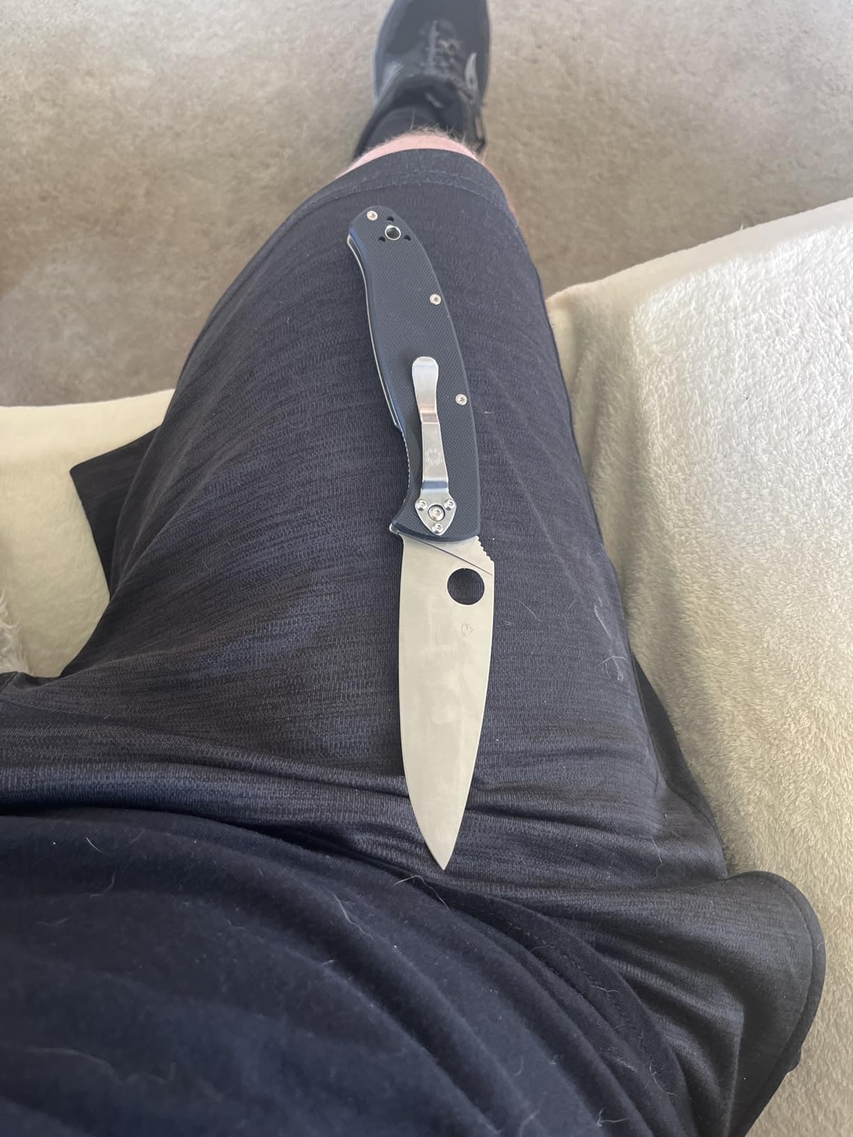 Spyderco Resilience Folding Pocket Knife, PlainEdge | 9.41