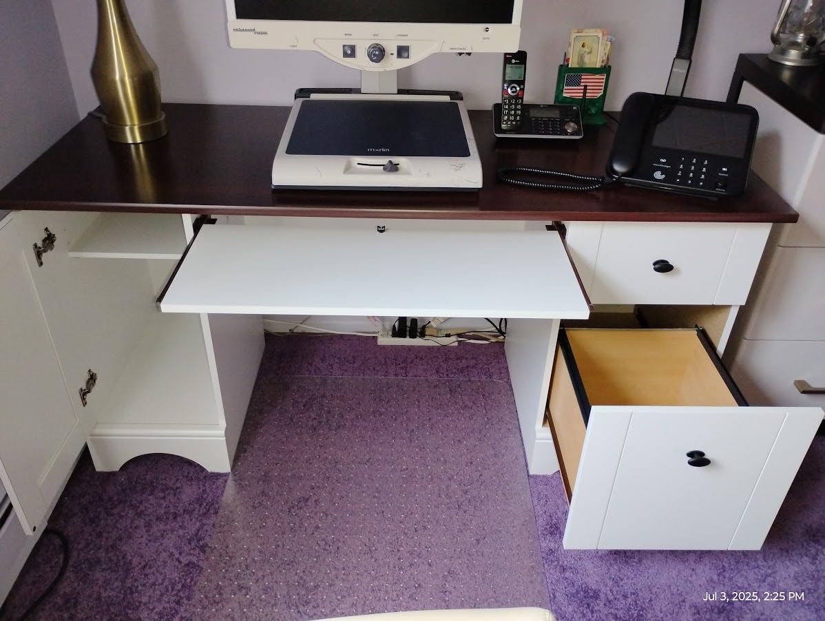 Sauder Engineered Wood Computer Desk in Brushed Maple customer photo 1