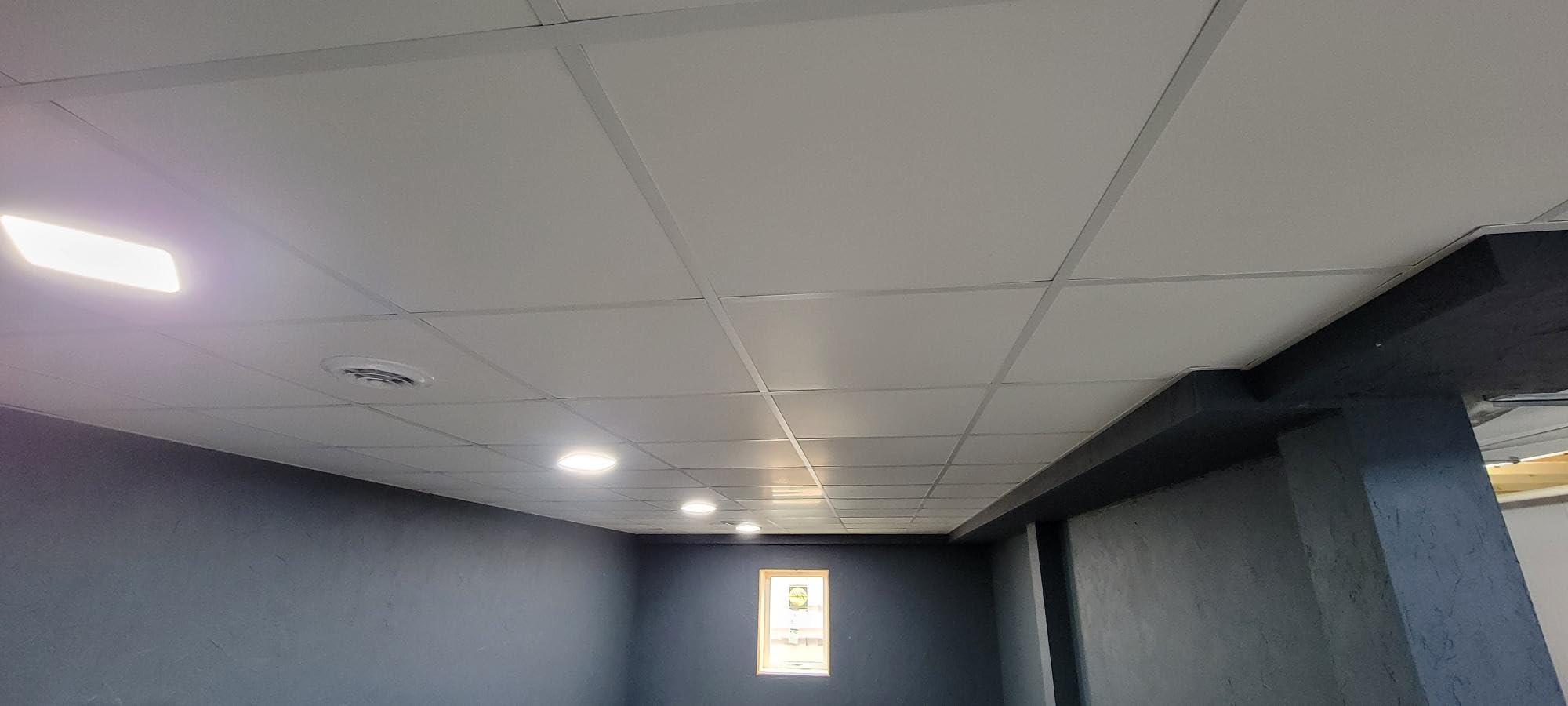 Genesis 2ft x 4ft Smooth Pro White PVC Ceiling Tiles (10 Tiles) customer photo 1