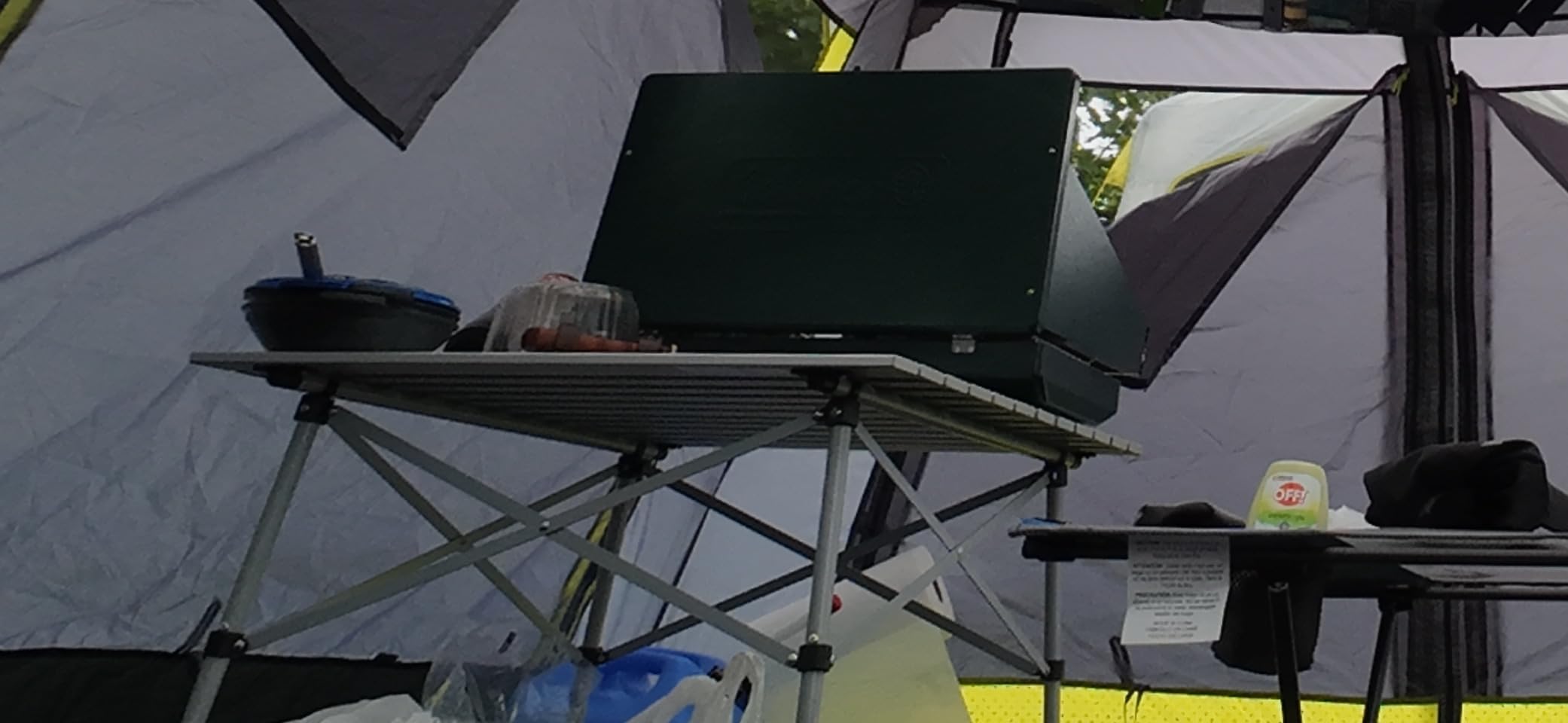 Coleman Outdoor Folding Table, Sturdy Aluminum Camping Table with Snap-Together Design, Seats 4 & Carry Bag Included, Great for Camping, Tailgating, Grilling, Hunting, Outdoor Dining & More customer photo 2