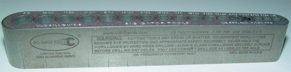 Big Gator Tools The Original V-Drill Guide STD1000DGNP, Sizes 1/8-3/8 Inch | American made steel customer photo 2
