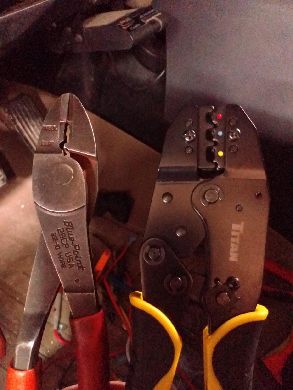 TITAN 11477 Ratcheting Wire Terminal Crimper Tool for Insulated Terminals, Fixed Jaw Crimper customer photo 2