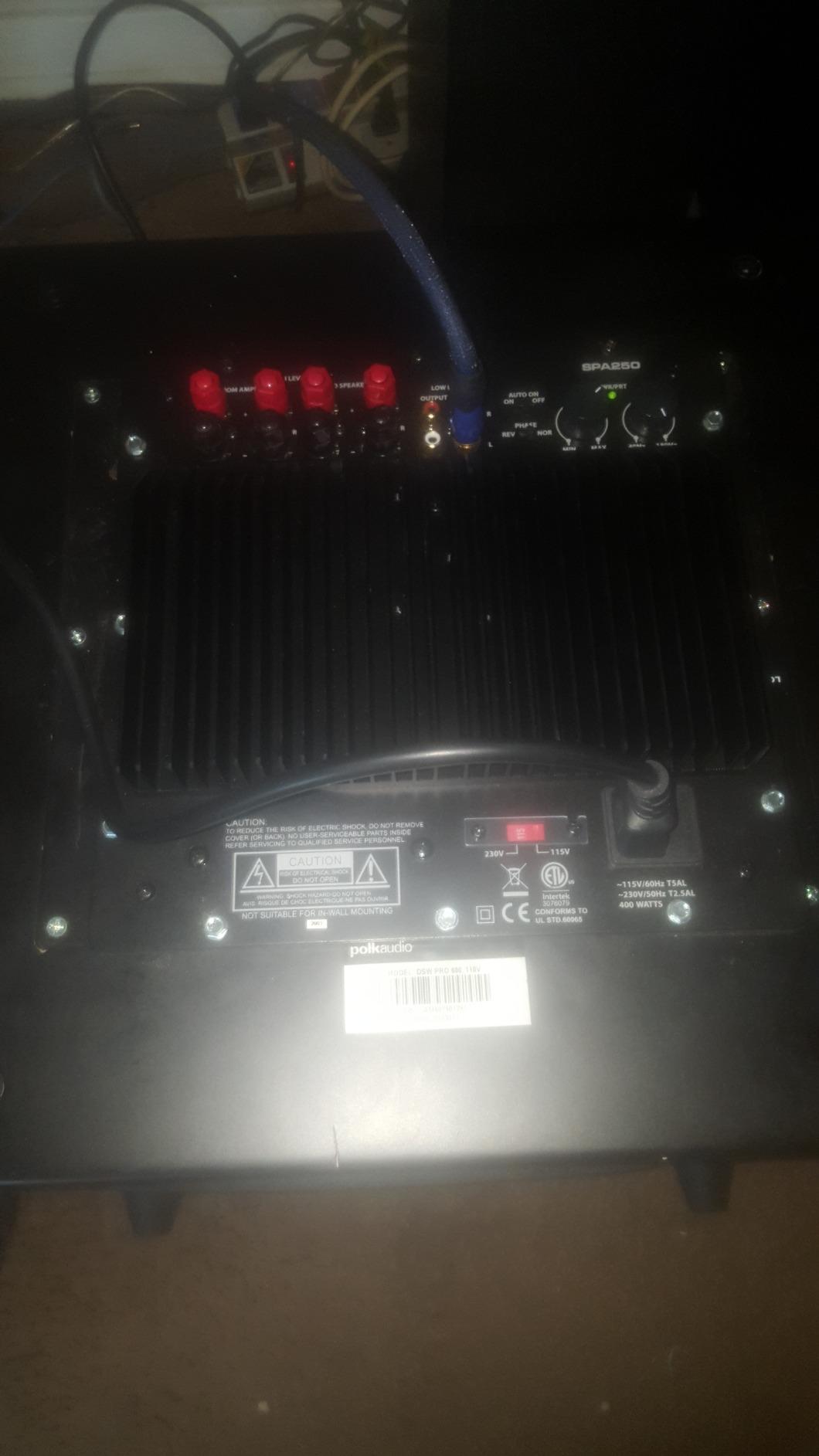Dayton Audio SPA250 250 Watt Subwoofer Plate Amplifier customer photo 1