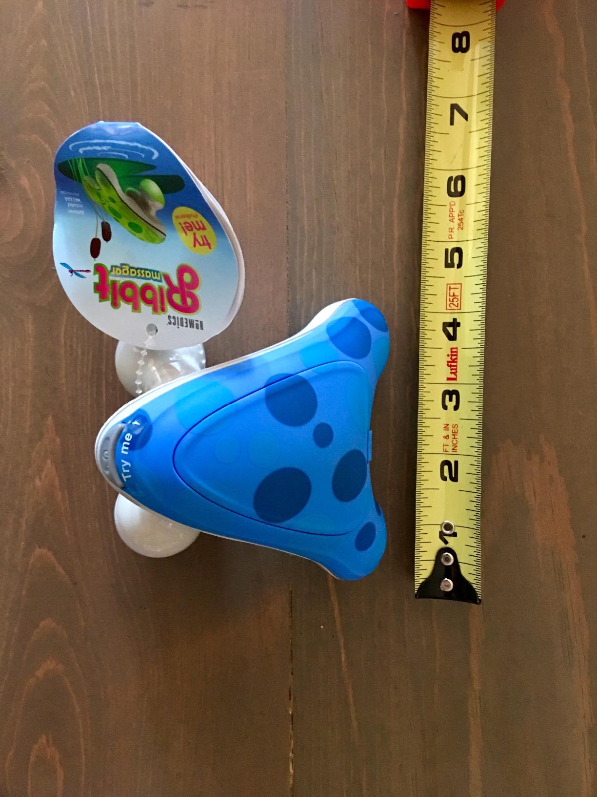 Homedics Ribbit Mini Handheld Massager Green, Blue or Pink (Color May Vary) | Vibrating Electric Massager with Comfort Grip and LED Light, Batteries Included, Comes in variable colors customer photo 1