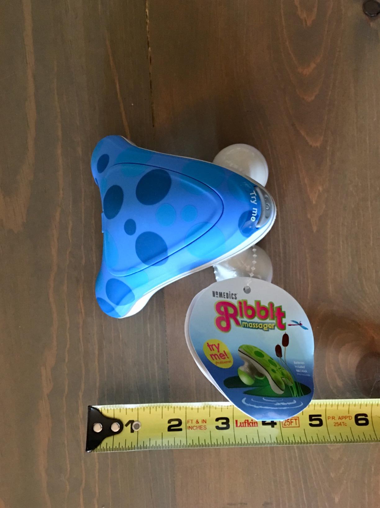 Homedics Ribbit Mini Handheld Massager Green, Blue or Pink (Color May Vary) | Vibrating Electric Massager with Comfort Grip and LED Light, Batteries Included, Comes in variable colors customer photo 2