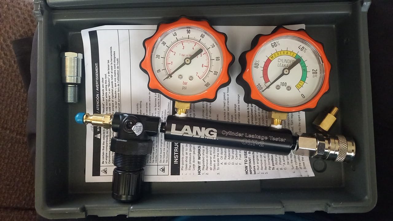 Lang Tools CLT-2 100 PSI Cylinder Leakage Tester with 2 Gauges customer photo 1