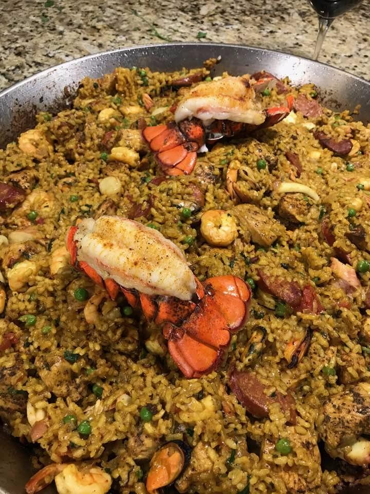 Garcima Tabarca Paella Pan Set with Burner, 20 Inch Carbon Steel Outdoor Pan and Reinforced Legs Imported from Spain (14 Servings) customer photo 2