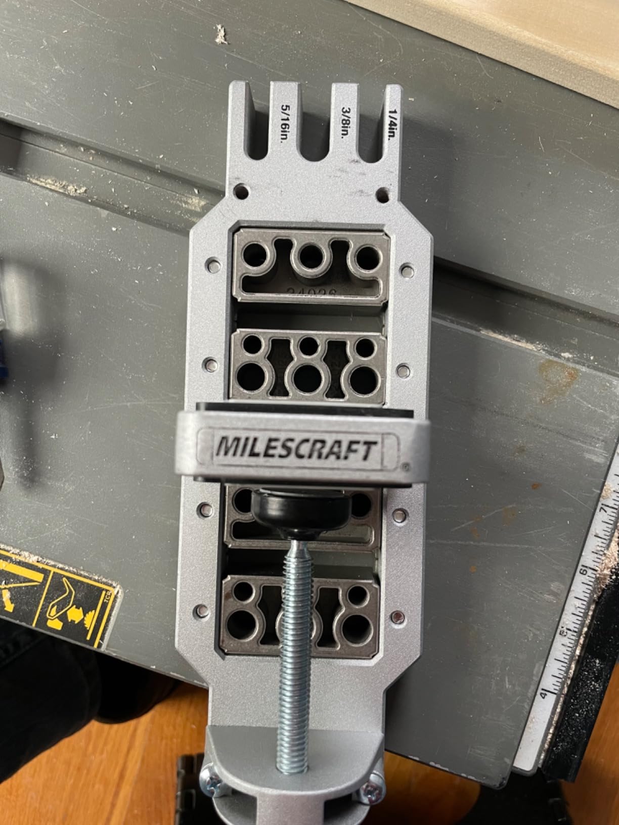 Milescraft 1311 Joint Pro Professional, Self-Clamping All Steel Doweling Jig - Professional Quality - Includes 4 Guide Bushings for 1/4 in., 5/16 in. and 3/8 in. Dowels customer photo 1