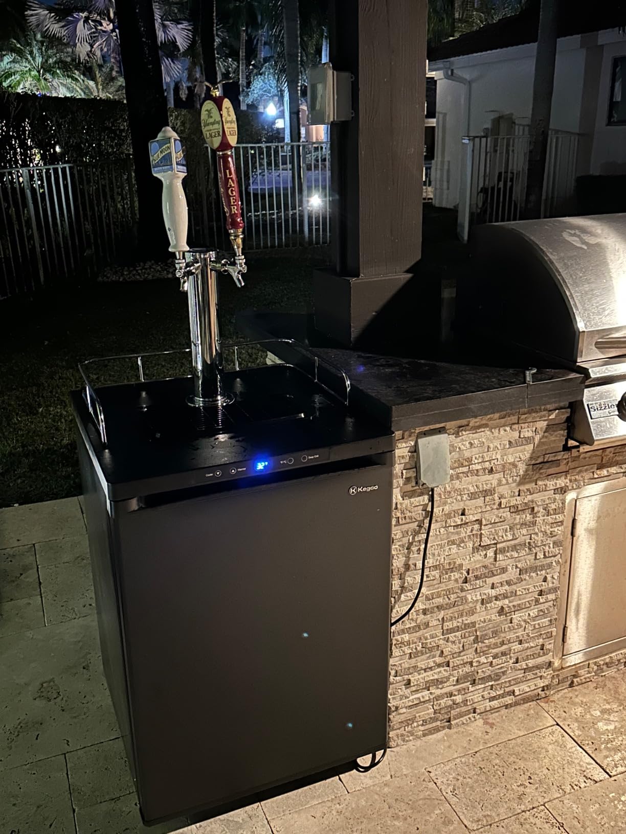 Kegco K309B-2 Double Faucet Digital Black Kegerator customer photo 2