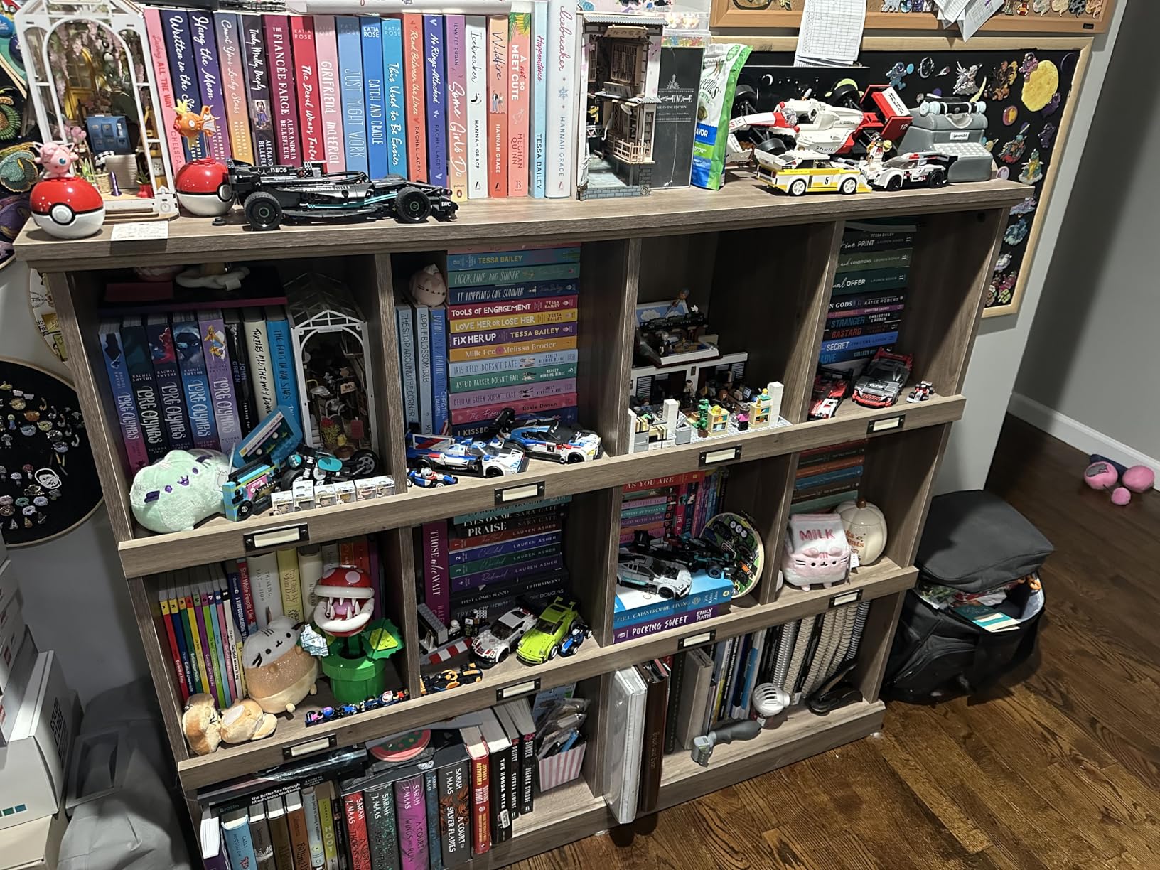 Sauder Barrister Lane Cubby Bookcase, Stylish Organization Furniture, cubby bookcase, Cube Storage customer photo 2