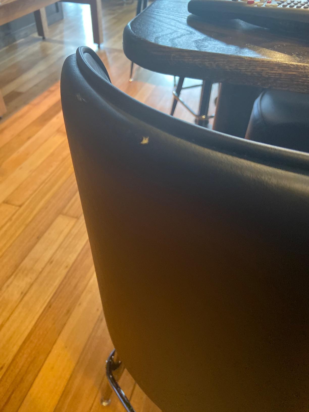 Flash Furniture James Metal Barstool with Swivel Bucket Seat | Metal Frame, Integrated Footrest customer photo 2