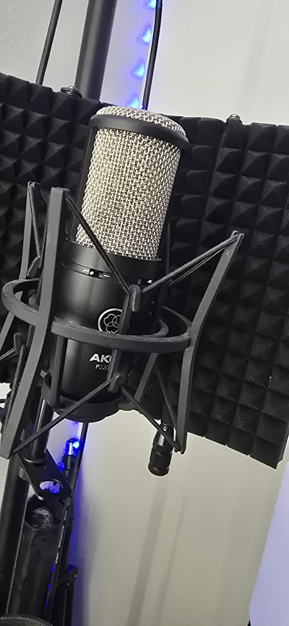 AKG Pro Audio P220 High-Performance Condenser Microphone - Great for vocals, guitar, brass, and general recording. XLR Wired mic for studio or stage. Black customer photo 2
