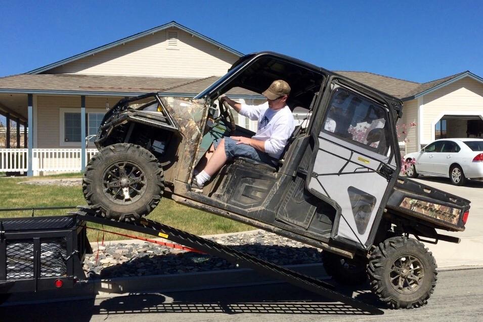 Titan Ramps 10' UTV/ATV Ramps for Loading Pickup Trucks, 2,000 lb Capacity, Safety Straps Included customer photo 1