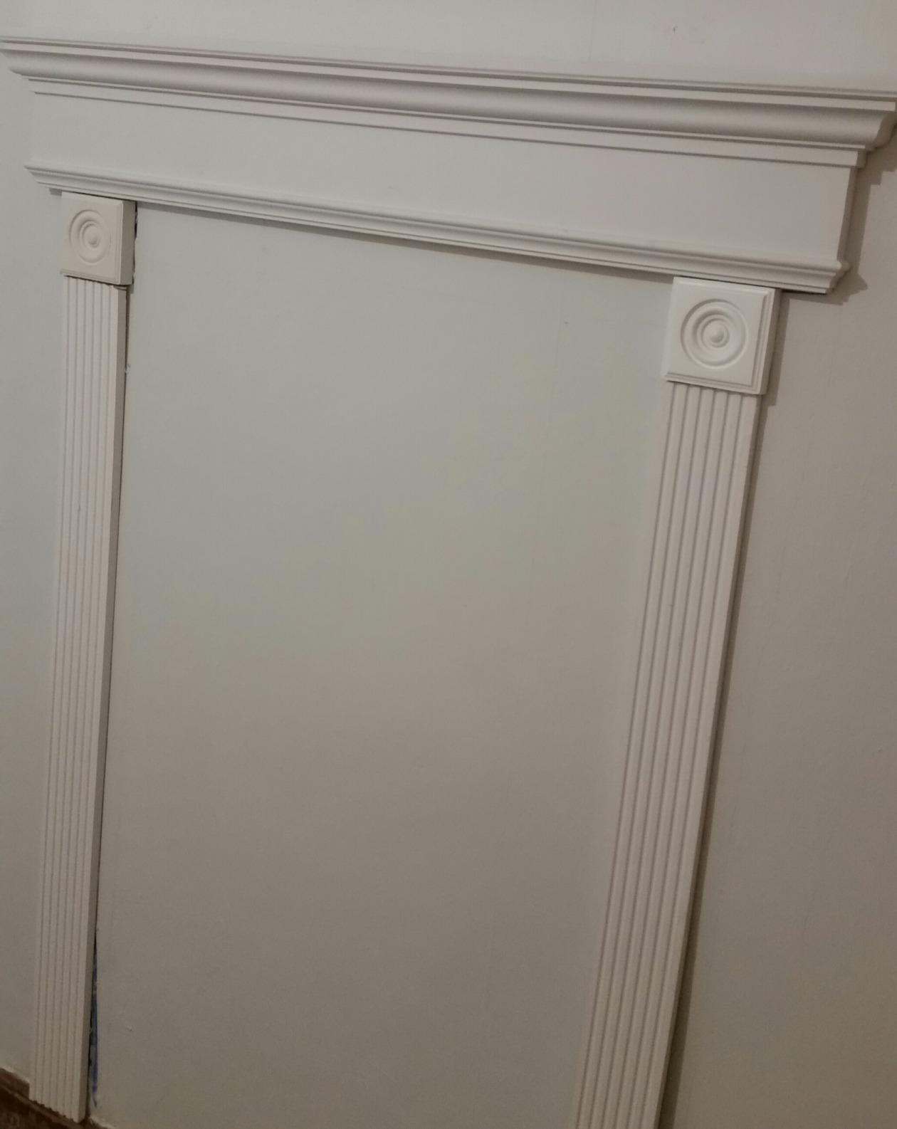 Ekena Millwork CRH07X33 33-Inch Bottom Width x 36 1/2-Inch Top Width x 7 1/4-Inch H x 1-Inch P Crosshead with Trim customer photo 2