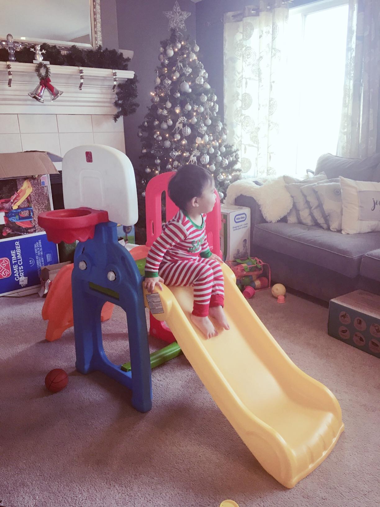Step2 Game Time Sports Climber, Kids Indoor/Outdoor Playset, Backyard Playground Set, Slide, Climbing Wall, Basketball Hoop, Outside Jungle Gym, For Toddlers 2-6 Years Old customer photo 2